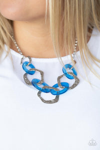 Open Door Jewelry - Urban Circus - Blue Necklace - Paparazzi Accessories