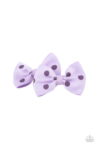 five-dollar-jewelry-polka-dot-drama-purple-hair clip-paparazzi-accessories