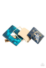 Load image into Gallery viewer, five-dollar-jewelry-geometrically-gatsby-blue-paparazzi-accessories
