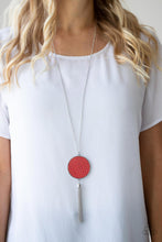 Load image into Gallery viewer, Open Door Jewelry - Wondrously Woven - Red Necklace - Paparazzi Accessories
