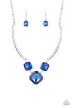 Load image into Gallery viewer, five-dollar-jewelry-divine-iridescence-blue-necklace-paparazzi-accessories
