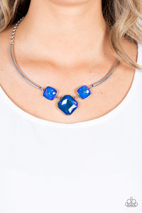 Open Door Jewelry - Divine IRIDESCENCE - Blue Necklace - Paparazzi Accessories