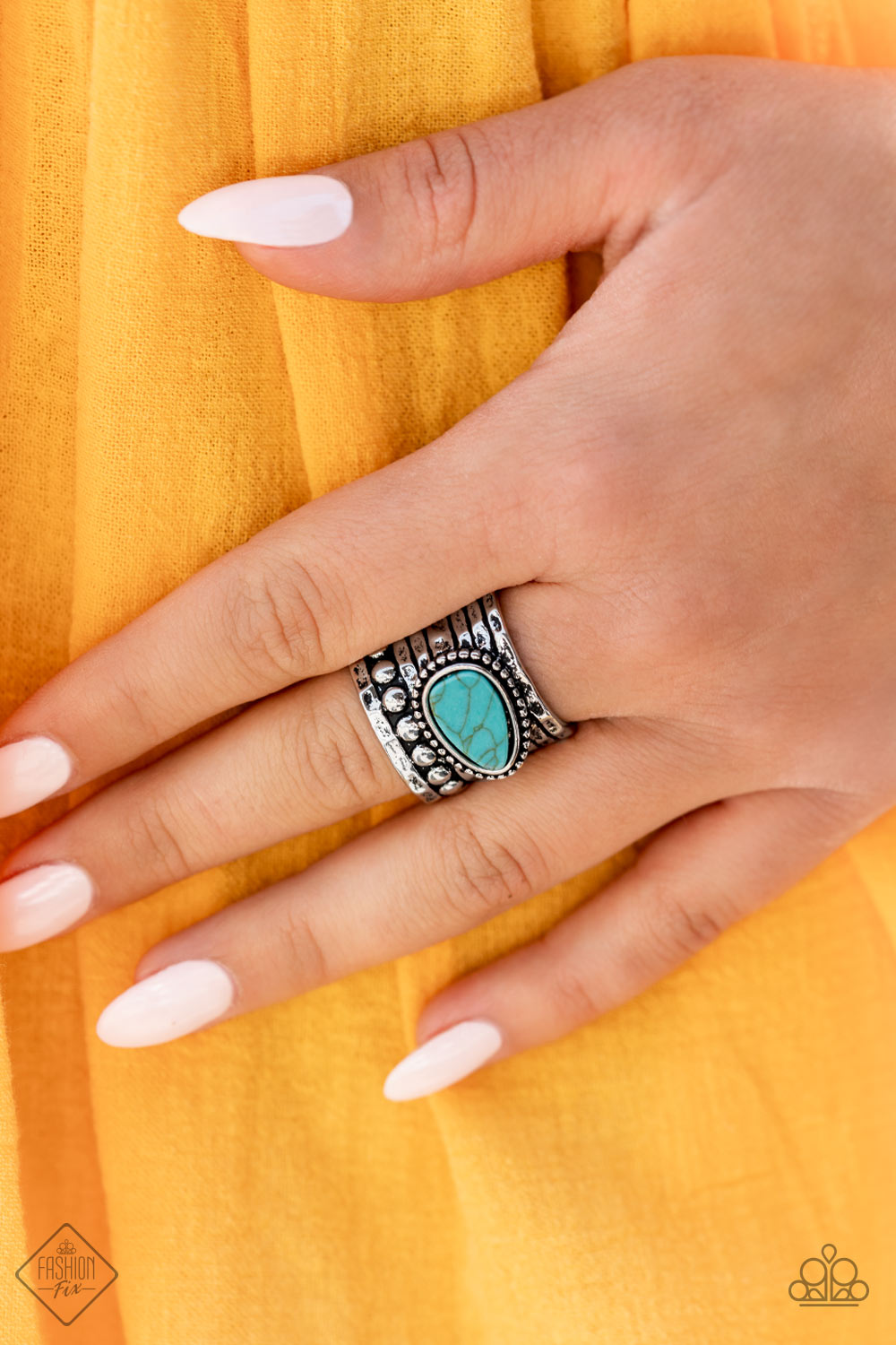 Open Door Jewelry - Eco Energy - Blue Ring - Paparazzi Accessories