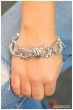 Load image into Gallery viewer, five-dollar-jewelry-battle-of-the-glam-silver-bracelet-paparazzi-accessories
