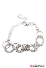 Load image into Gallery viewer, Open Door Jewelry - Battle of the Glam - Silver Bracelet - Paparazzi Accessories
