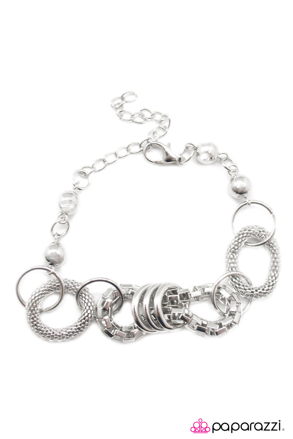 Open Door Jewelry - Battle of the Glam - Silver Bracelet - Paparazzi Accessories
