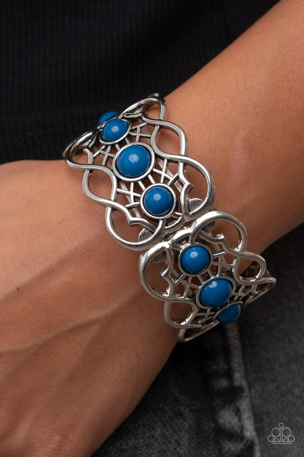 Open Door Jewelry - Very Versailles - Blue Bracelet - Paparazzi Accessories