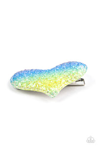 Open Door Jewelry - Rainbow Love - Multi Hair Clip - Paparazzi Accessories