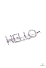 Load image into Gallery viewer, Open Door Jewelry - Hello There - Purple Hair Clip - Paparazzi Accessories
