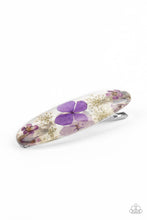 Load image into Gallery viewer, five-dollar-jewelry-floral-flurry-purple-hair clip-paparazzi-accessories
