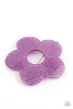 Load image into Gallery viewer, five-dollar-jewelry-flower-child-garden-purple-hair clip-paparazzi-accessories
