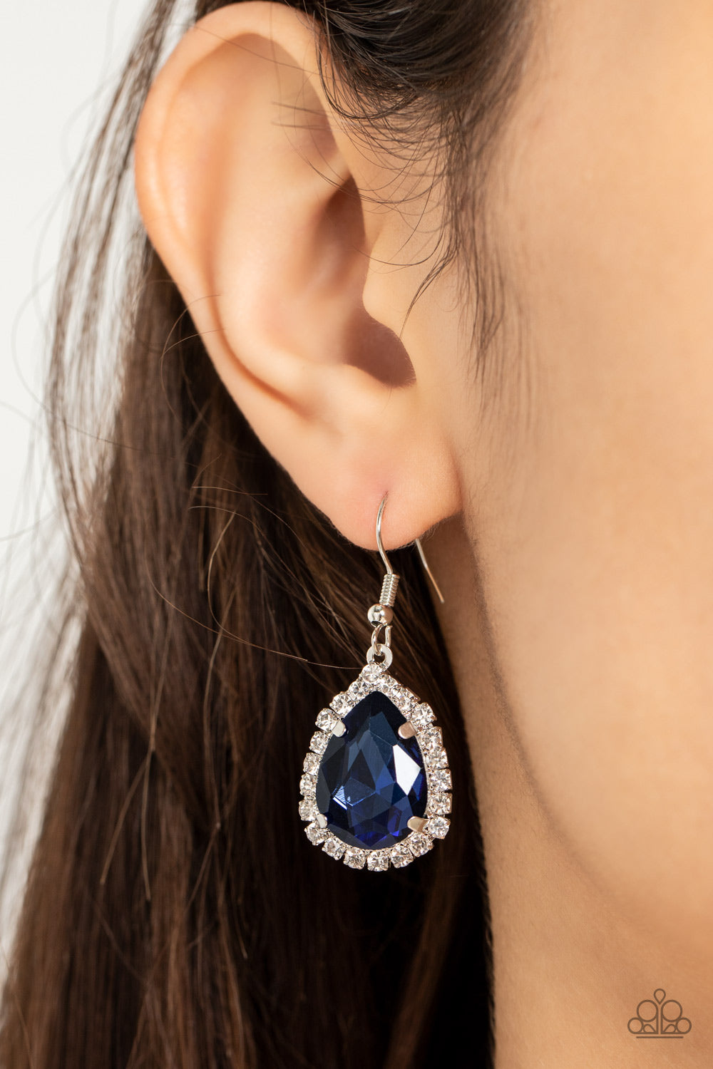 Open Door Jewelry - Bippity Boppity BOOM! - Blue Earrings - Paparazzi Accessories