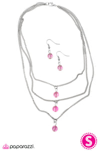Open Door Jewelry - Never Forget - Pink Necklace - Paparazzi Accessories
