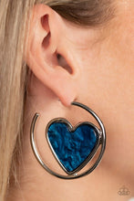 Load image into Gallery viewer, Open Door Jewelry - Smitten with You - Blue Earrings - Paparazzi Accessories
