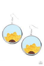 Load image into Gallery viewer, five-dollar-jewelry-sun-kissed-sunflowers-blue-paparazzi-accessories
