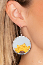 Load image into Gallery viewer, Open Door Jewelry - Sun-Kissed Sunflowers - Blue Earrings - Paparazzi Accessories
