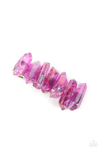 Load image into Gallery viewer, Open Door Jewelry - Crystal Caves - Purple Hair Clip - Paparazzi Accessories
