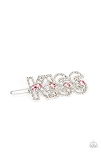 five-dollar-jewelry-kiss-bliss-pink-hair clip-paparazzi-accessories