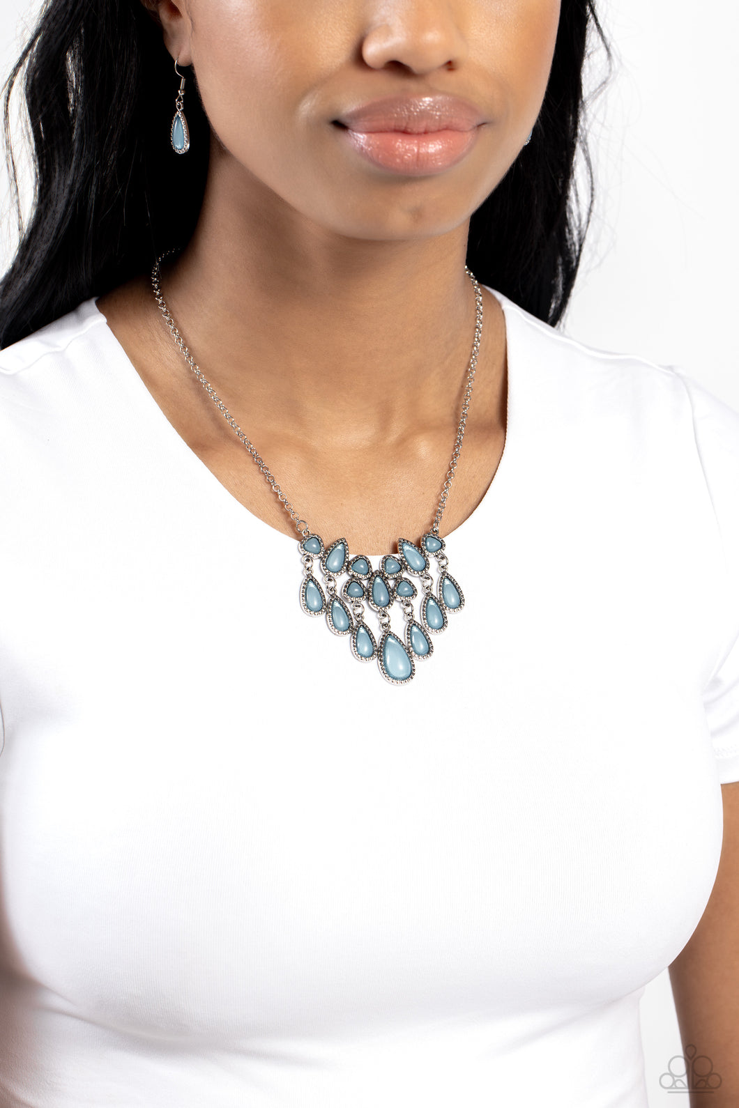 Open Door Jewelry - Exceptionally Ethereal - Blue Necklace - Paparazzi Accessories