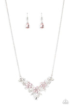 Load image into Gallery viewer, five-dollar-jewelry-floral-fashion-show-pink-necklace-paparazzi-accessories
