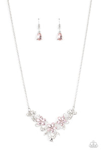 five-dollar-jewelry-floral-fashion-show-pink-necklace-paparazzi-accessories