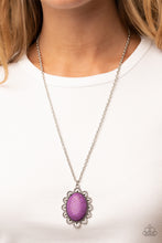 Load image into Gallery viewer, Open Door Jewelry - Daisy Dotted Deserts - Purple Necklace - Paparazzi Accessories
