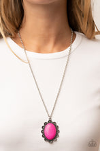 Load image into Gallery viewer, Open Door Jewelry - Daisy Dotted Deserts - Pink Necklace - Paparazzi Accessories
