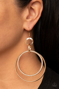 Open Door Jewelry - Haute Hysteria - Gold Earrings - Paparazzi Accessories