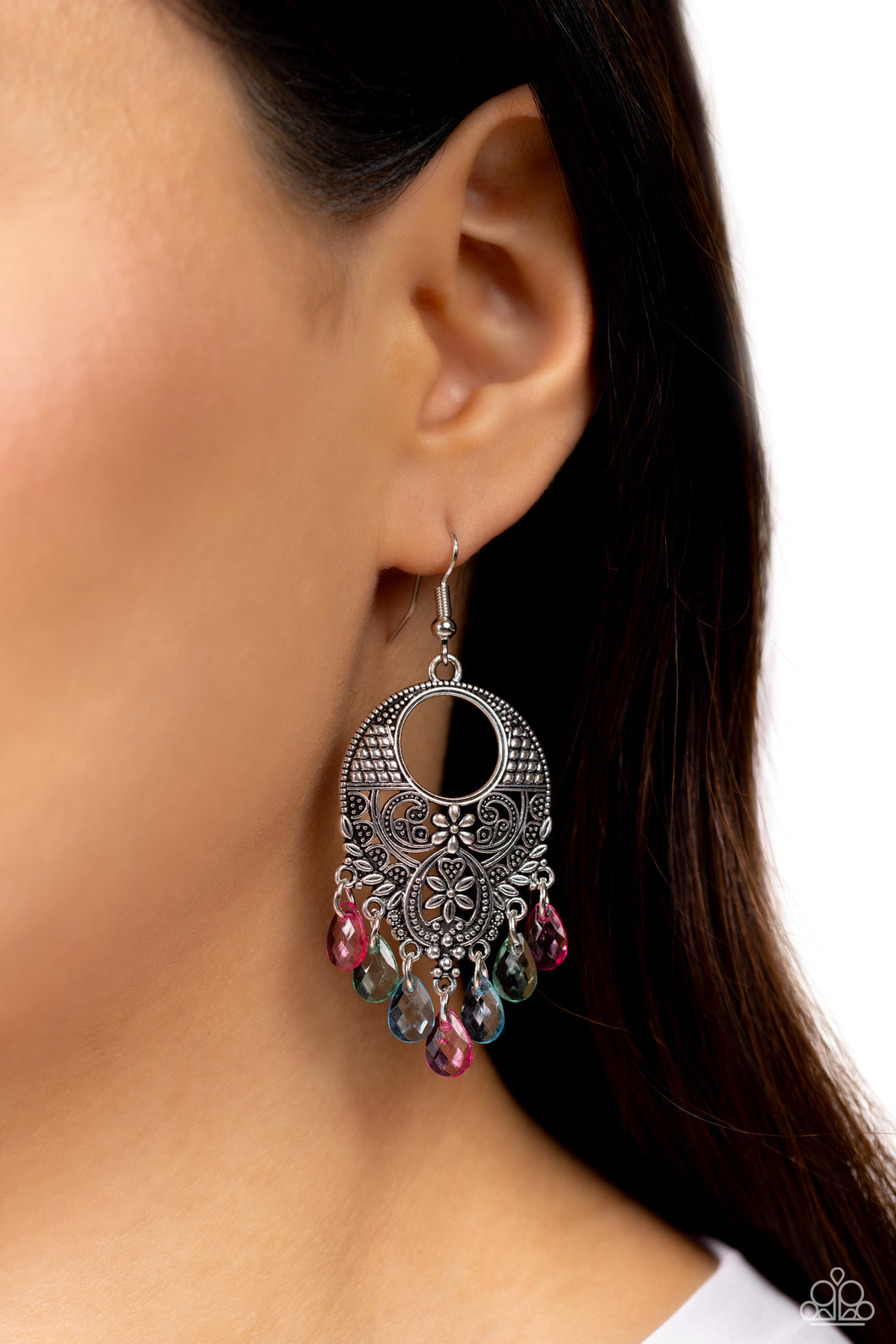 Open Door Jewelry - Prismatically Prairie - Multi Earrings - Paparazzi Accessories