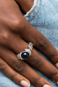 Open Door Jewelry - Selfie Status - Blue Ring - Paparazzi Accessories