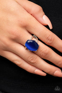 Open Door Jewelry - Enchantingly Everglades - Blue Ring - Paparazzi Accessories