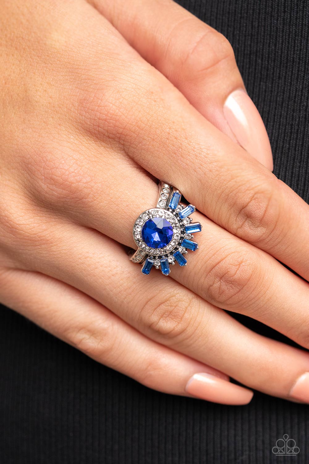 Open Door Jewelry - Ravishing Radiance - Blue Ring - Paparazzi Accessories