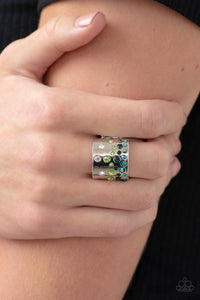 Open Door Jewelry - Sizzling Sultry - Green Ring - Paparazzi Accessories