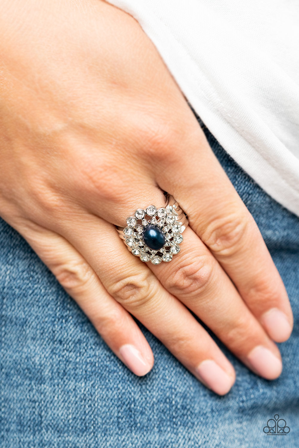 Open Door Jewelry - A-list Admirer - Blue Ring - Paparazzi Accessories