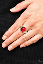 Load image into Gallery viewer, Open Door Jewelry - Crystals and Cats Eye - Red Ring - Paparazzi Accessories
