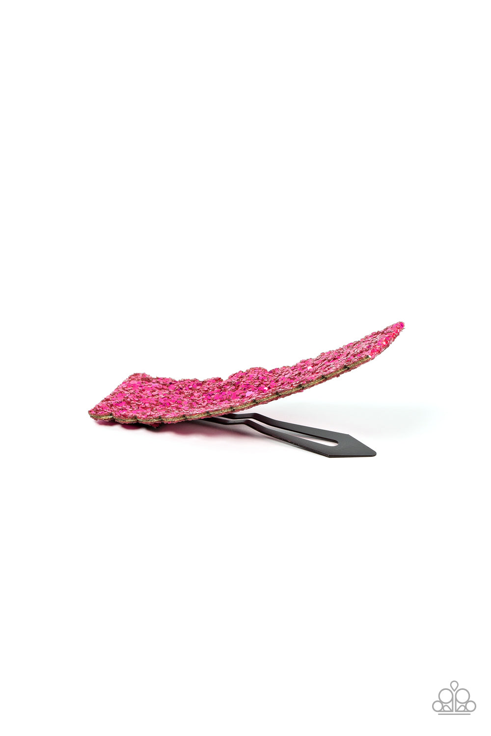 Open Door Jewelry - Shimmery Sequinista - Pink Hair Clip - Paparazzi Accessories