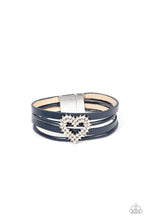 Load image into Gallery viewer, five-dollar-jewelry-wildly-in-love-blue-bracelet-paparazzi-accessories
