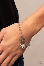 Load image into Gallery viewer, Open Door Jewelry - Till DAZZLE Do Us Part - White Bracelet - Paparazzi Accessories

