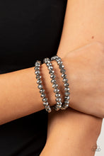 Load image into Gallery viewer, Open Door Jewelry - Supernova Sultry - Silver Bracelet - Paparazzi Accessories
