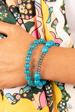 Load image into Gallery viewer, Open Door Jewelry - La Vida Vacation - Blue Bracelet - Paparazzi Accessories
