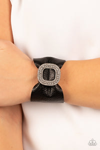 Open Door Jewelry - Lights, SELFIE, Action! - Black Bracelet - Paparazzi Accessories