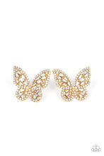 Load image into Gallery viewer, five-dollar-jewelry-smooth-like-flutter-gold-post earrings-paparazzi-accessories
