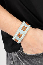 Load image into Gallery viewer, Open Door Jewelry - In the FRONTIER Running - Blue Bracelet - Paparazzi Accessories
