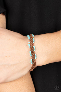 Open Door Jewelry - Cast a Wide Net - Blue Bracelet - Paparazzi Accessories