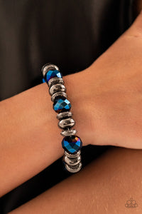 Open Door Jewelry - Power Pose - Blue Bracelet - Paparazzi Accessories