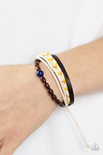 Load image into Gallery viewer, Open Door Jewelry - Hipster Hideaway - Blue Bracelet - Paparazzi Accessories
