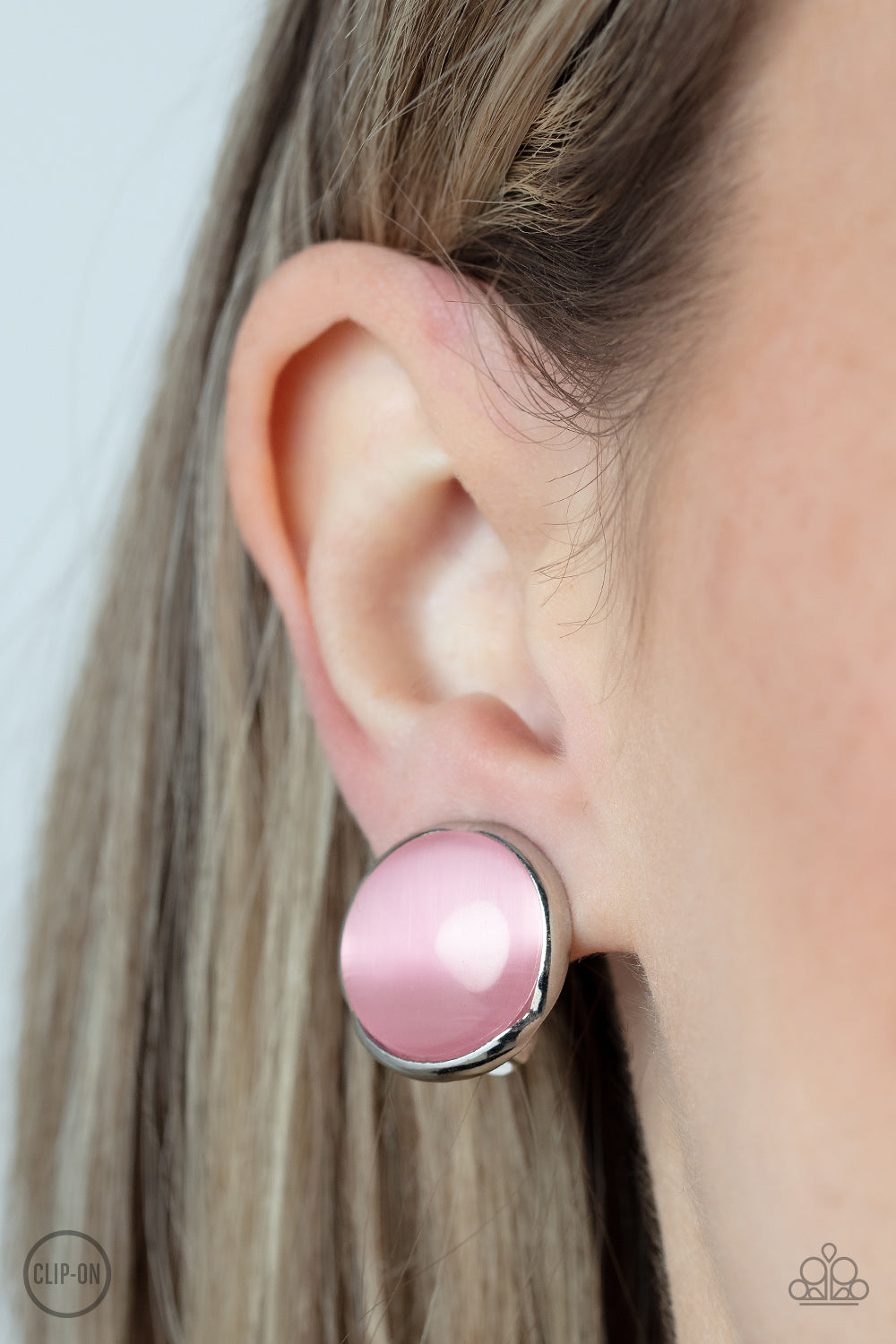 Open Door Jewelry - Cool Pools - Pink Clip-On - Paparazzi Accessories