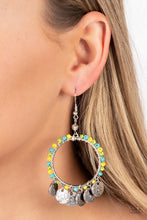 Load image into Gallery viewer, Open Door Jewelry - Bohemian Beach Blast - Green Earrings - Paparazzi Accessories
