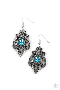 five-dollar-jewelry-palace-perfection-blue-earrings-paparazzi-accessories