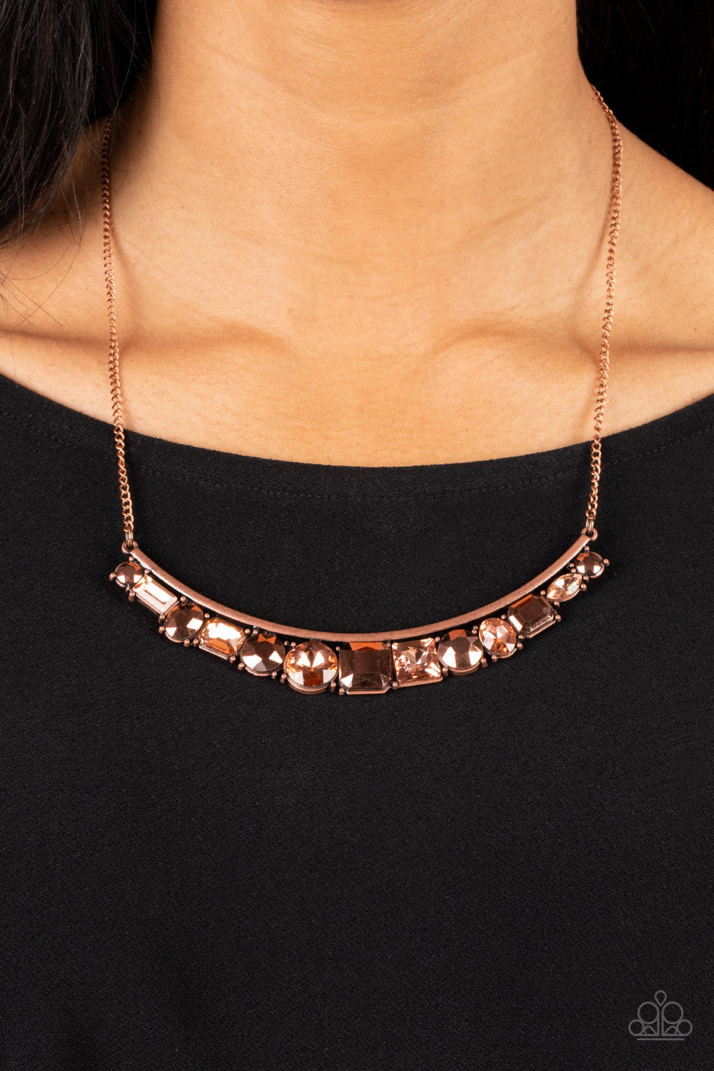 Open Door Jewelry - The Only SMOKE-SHOW in Town - Copper Necklace - Paparazzi Accessories